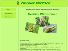 Tablet Screenshot of carnivor-plants.de